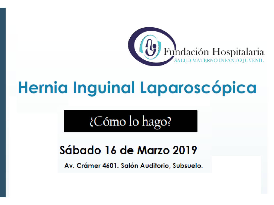 Jornada de Hernia Inguinal Laparoscópica