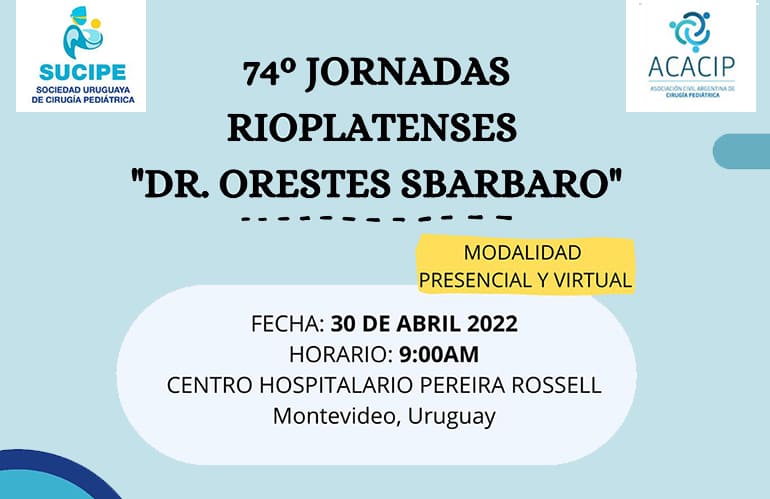 74° Jornadas Rioplatenses “Dr. ORESTES SBARBARO”